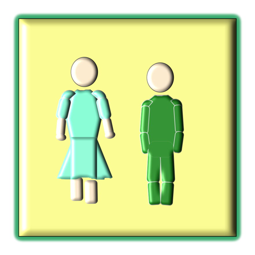 Assertive People Icon for a man and woman